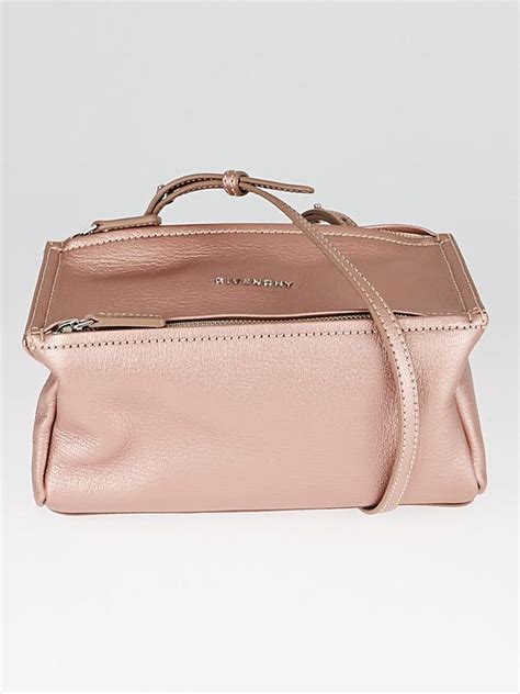 GIVENCHY Sugar Goatskin Mini Pandora Pale Coral